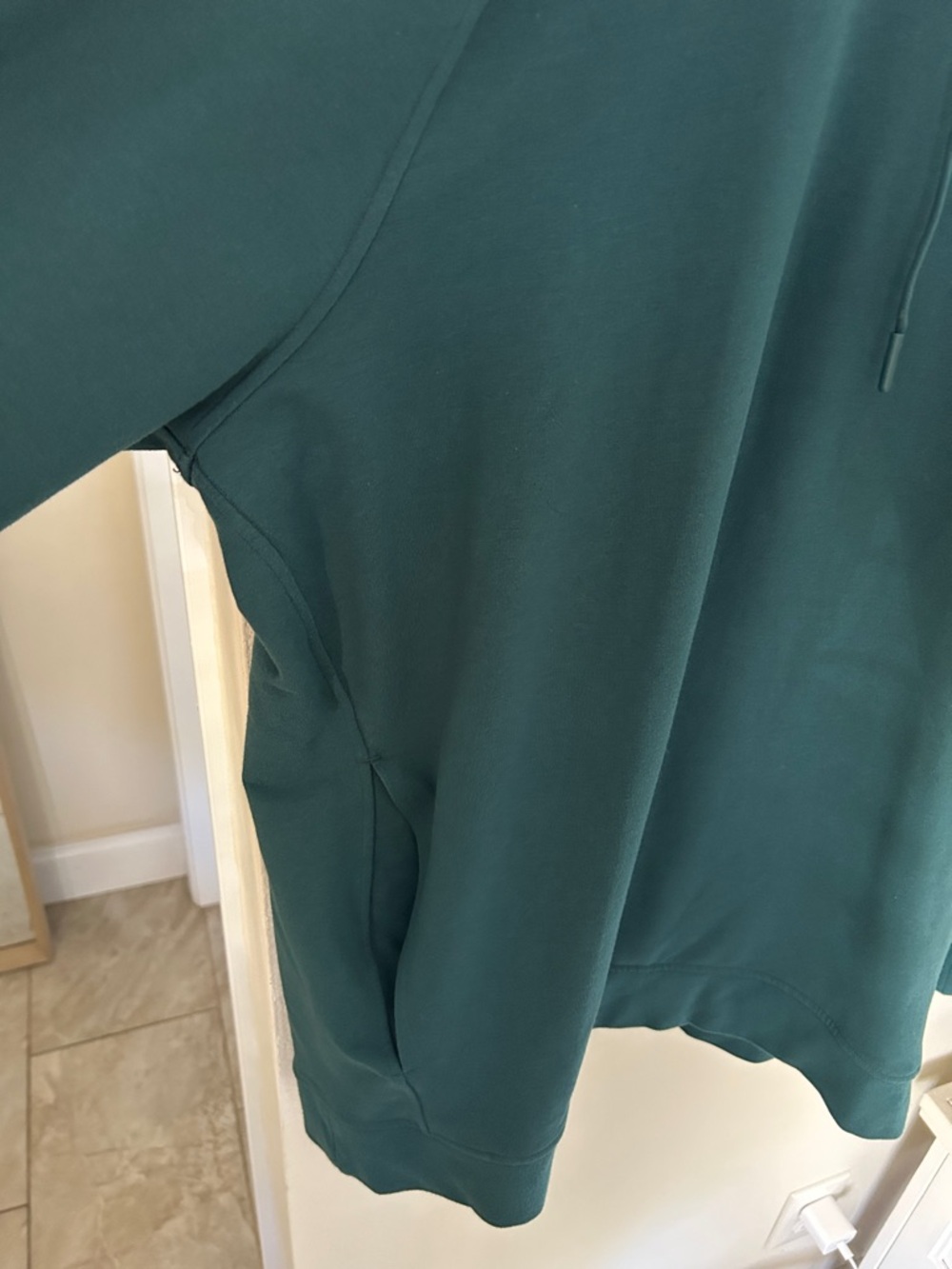 Lululemon city sweat athletic teal blue green sweatshirt hoodie unisex men’s XL - Picture 5 of 12